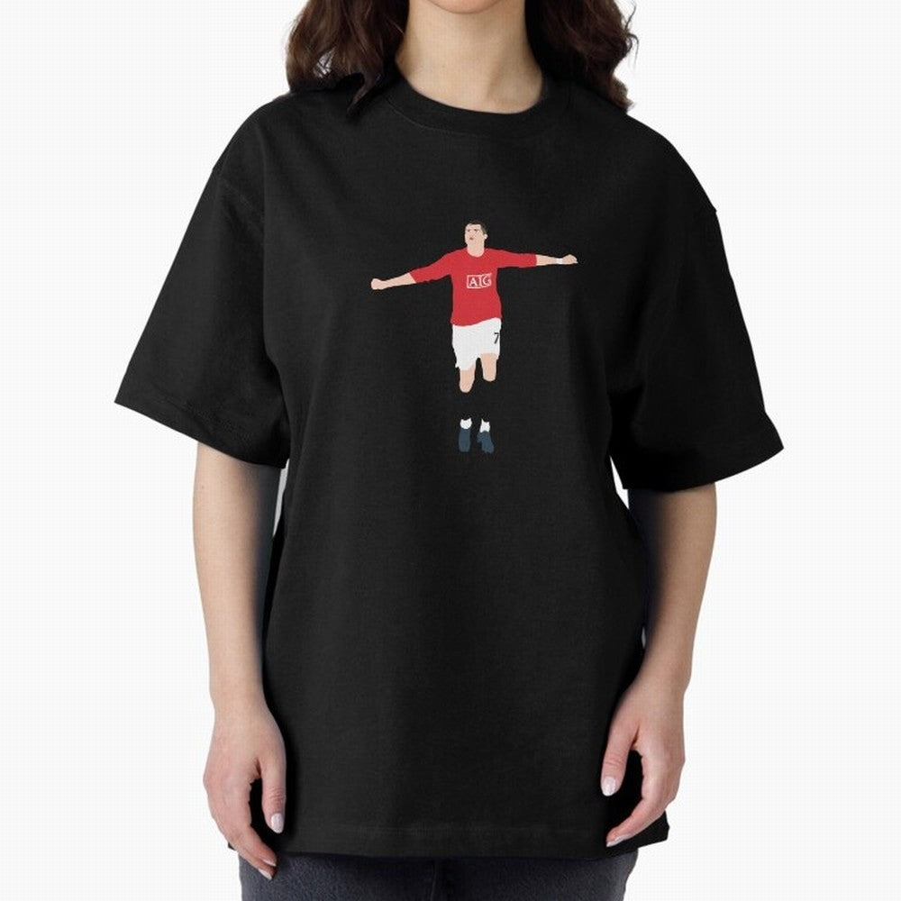 Vintage Cristiano Ronaldo Oversized T-Shirt Embrace FIFA World Cup 2026 Featuring Messi, CR7 and Mbappe, England and Germany Energy, Championship Spirit, Famous Goals, Roaring Crowds and International Football Unity; Great for Supporters Who Love