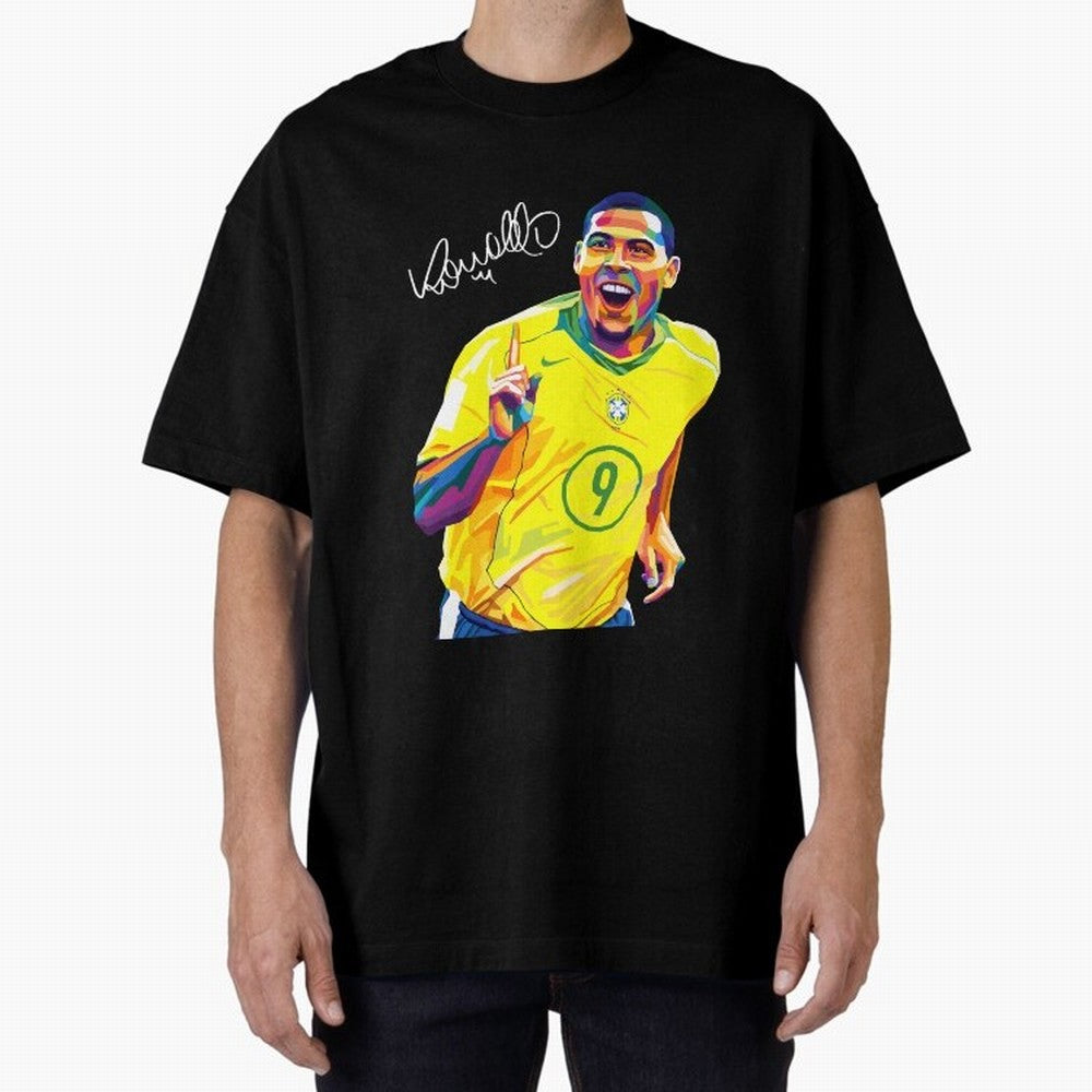 Ronaldo 9 Wpap Pop Art Oversized T-Shirt Make the Season About the FIFA World Cup 2026 Journey through Neymar, Haaland and Cristiano Ronaldo Highlights, France and Portugal Pride, Football Passion, Legendary Performances, Festival Vibes and