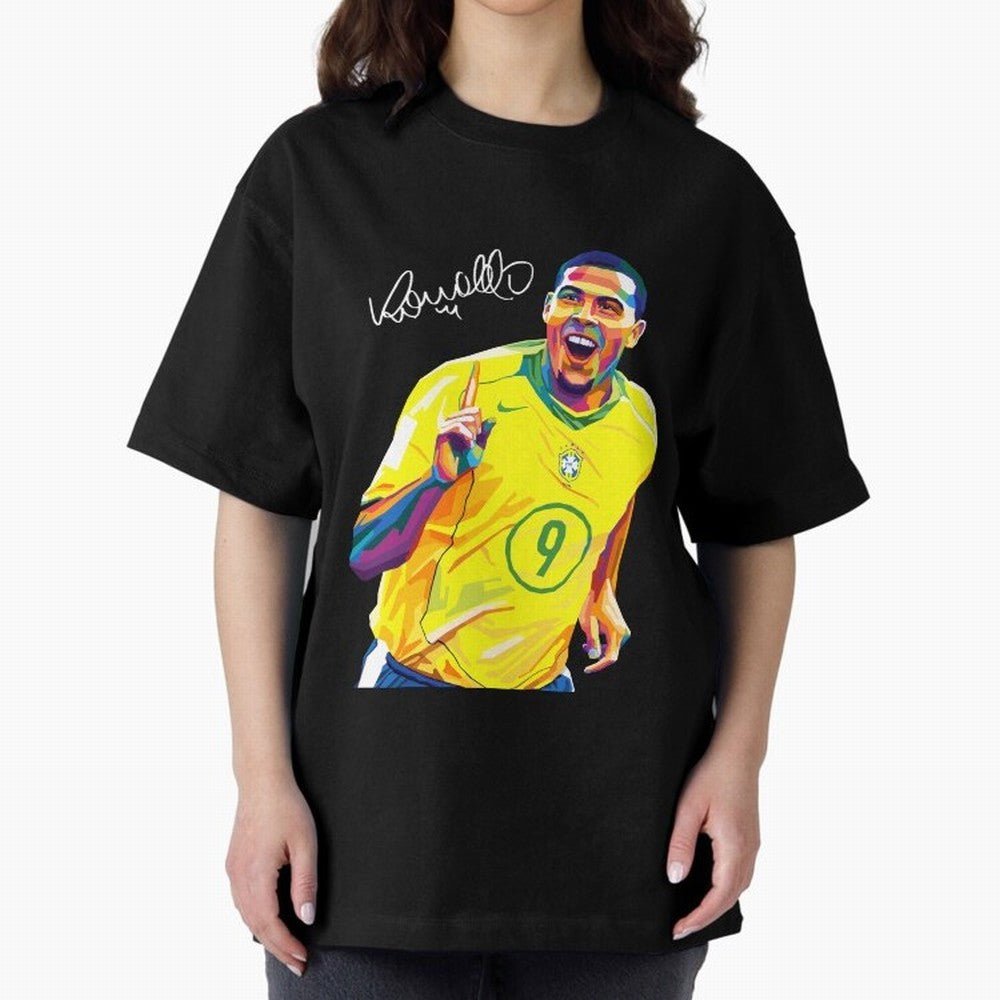 Ronaldo 9 Wpap Pop Art Oversized T-Shirt Make the Season About the FIFA World Cup 2026 Journey through Neymar, Haaland and Cristiano Ronaldo Highlights, France and Portugal Pride, Football Passion, Legendary Performances, Festival Vibes and
