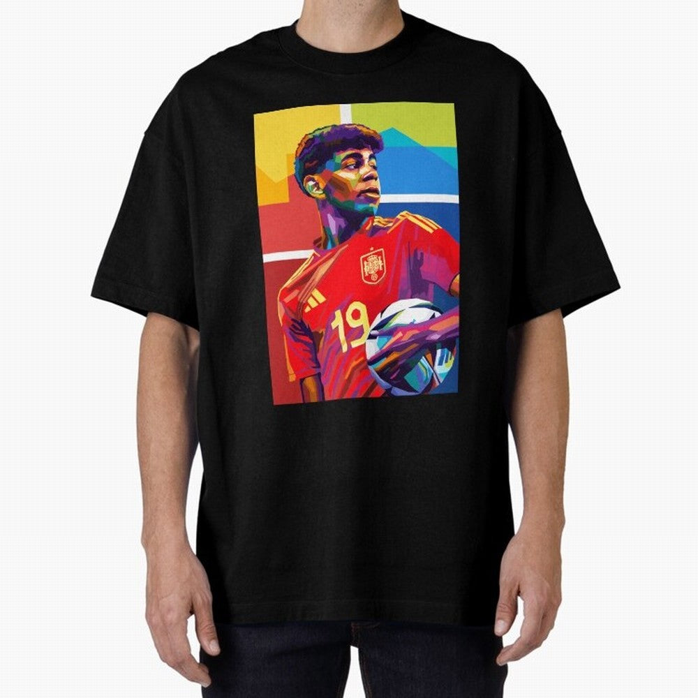 Lamine Yamal Football Wpap Art Classic T-Shirt Support Your Favorite Stars during the FIFA World Cup 2026 Group Stage Journey through Neymar, Haaland and Cristiano Ronaldo Highlights, Spain Pride, Football Passion, Legendary Performances, Festival