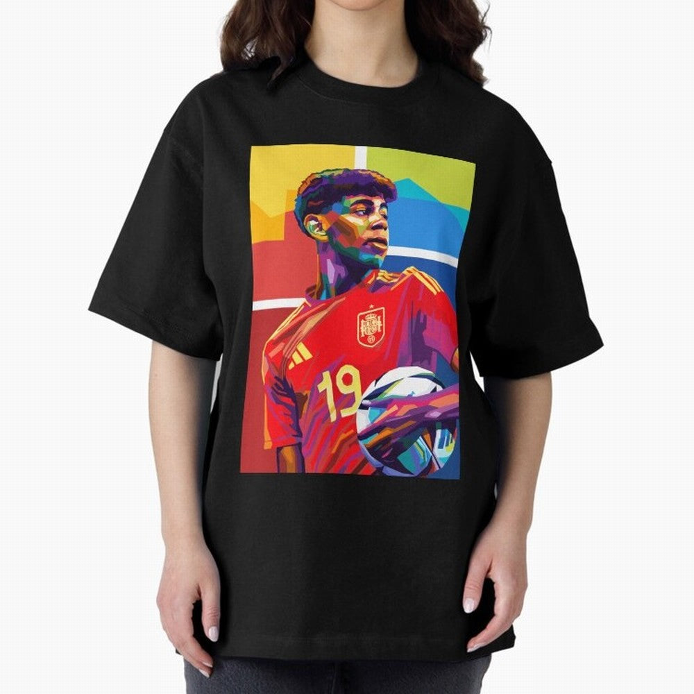 Lamine Yamal Football Wpap Art Classic T-Shirt Support Your Favorite Stars during the FIFA World Cup 2026 Group Stage Journey through Neymar, Haaland and Cristiano Ronaldo Highlights, Spain Pride, Football Passion, Legendary Performances, Festival