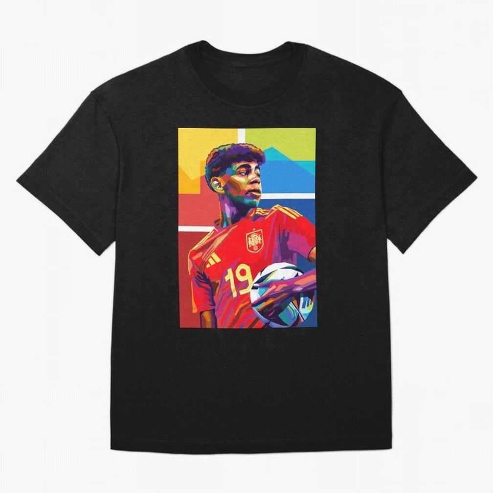 Lamine Yamal Football Wpap Art Classic T-Shirt Support Your Favorite Stars during the FIFA World Cup 2026 Group Stage Journey through Neymar, Haaland and Cristiano Ronaldo Highlights, Spain Pride, Football Passion, Legendary Performances, Festival