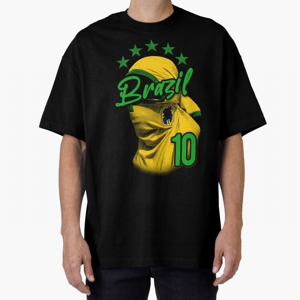 Design Brazil 10 Classic T-Shirt Celebrate Golden Goal Energy in the FIFA World Cup 2026 USA Canada Mexico Journey through Messi, Neymar and Mbappe Highlights, Brazil, Portugal and Argentina Pride, Vintage Soccer Flavor, Modern Football Stars,