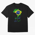 Brasil, Brazil, Flag with arabic character Oversized T-Shirt Bring Trophy Dreams to FIFA World Cup 2026 Spirit, Connected to England and Germany, Mbappe, Champion Mindset, Group Stage Buzz, Knockout Tension and Passionate Fan Culture; Ideal for