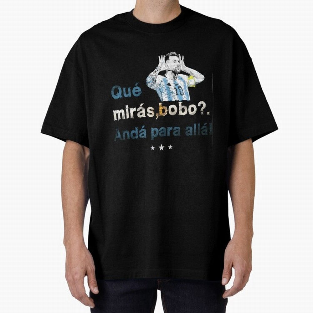 Que Miras Bobo? Classic T-Shirt Bring a Vintage Feel to FIFA World Cup 2026 Spirit, Featuring France and Portugal, Messi, CR7 and Mbappe, Football History, Final Match Energy, Crowd Noise and Once in a Lifetime Moments; Perfect for Fans,