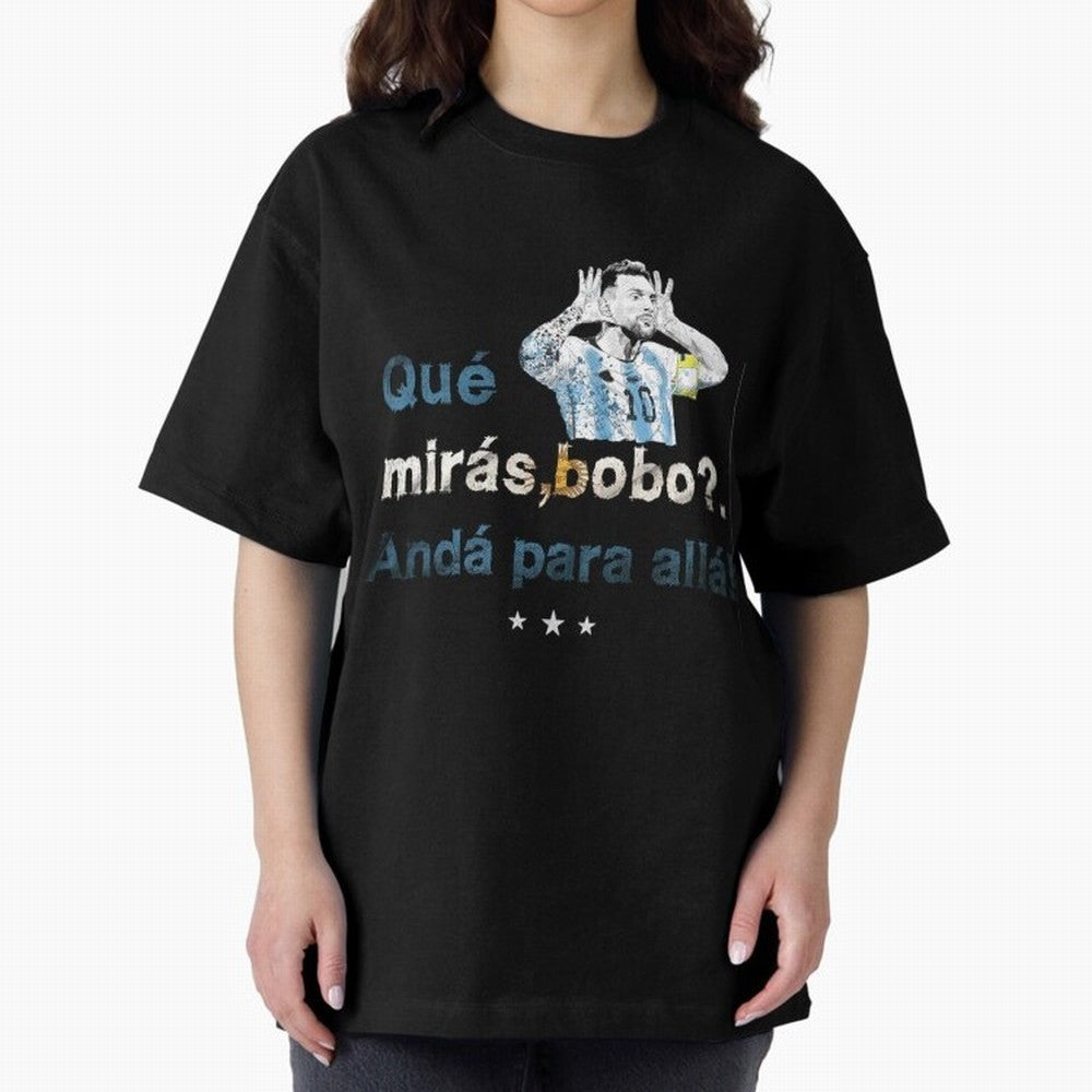 Que Miras Bobo? Classic T-Shirt Bring a Vintage Feel to FIFA World Cup 2026 Spirit, Featuring France and Portugal, Messi, CR7 and Mbappe, Football History, Final Match Energy, Crowd Noise and Once in a Lifetime Moments; Perfect for Fans,