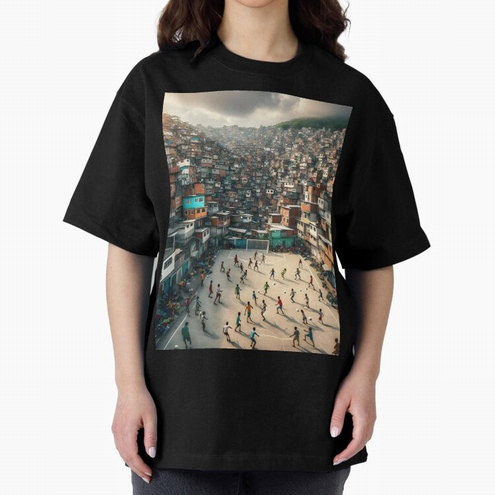 Favela Happiness Classic T-Shirt Celebrate the Magic of FIFA World Cup 2026 USA Canada Mexico for Fans of Mbappe and Neymar and Portugal, Spain and Germany, Bringing Worldwide Fan Energy, Dramatic Goals, Stadium Lights and Championship