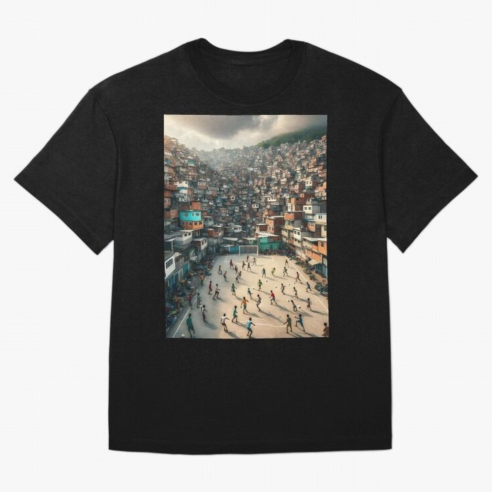Favela Happiness Classic T-Shirt Celebrate the Magic of FIFA World Cup 2026 USA Canada Mexico for Fans of Mbappe and Neymar and Portugal, Spain and Germany, Bringing Worldwide Fan Energy, Dramatic Goals, Stadium Lights and Championship