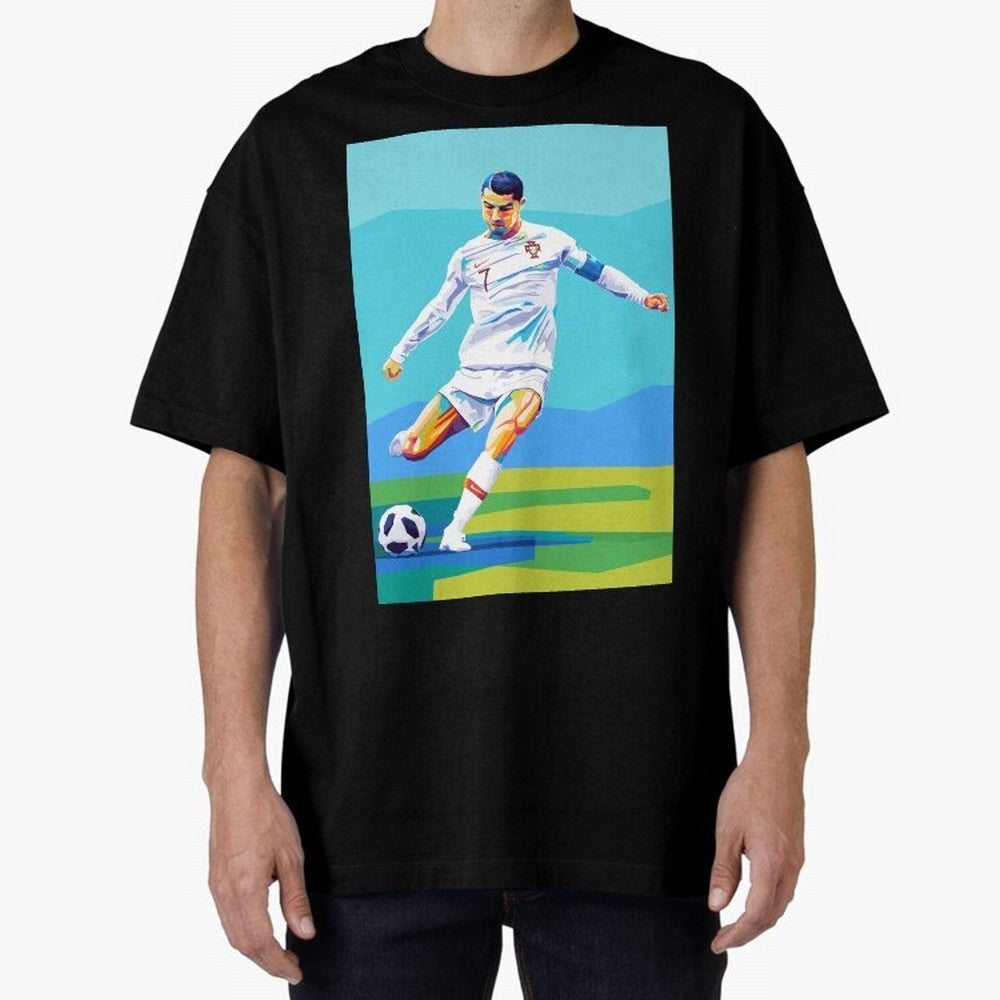 Cristiano Ronaldo Wpap Art Classic T-Shirt Support Your Favorite Stars during FIFA World Cup 2026 Spirit, Capturing England, Messi, CR7 and Mbappe, Retro Football Energy, Iconic Rivalries, Trophy Chase Drama and Stadium Atmosphere; Created for