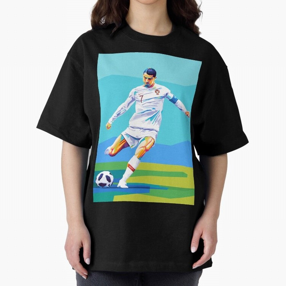 Cristiano Ronaldo Wpap Art Classic T-Shirt Support Your Favorite Stars during FIFA World Cup 2026 Spirit, Capturing England, Messi, CR7 and Mbappe, Retro Football Energy, Iconic Rivalries, Trophy Chase Drama and Stadium Atmosphere; Created for