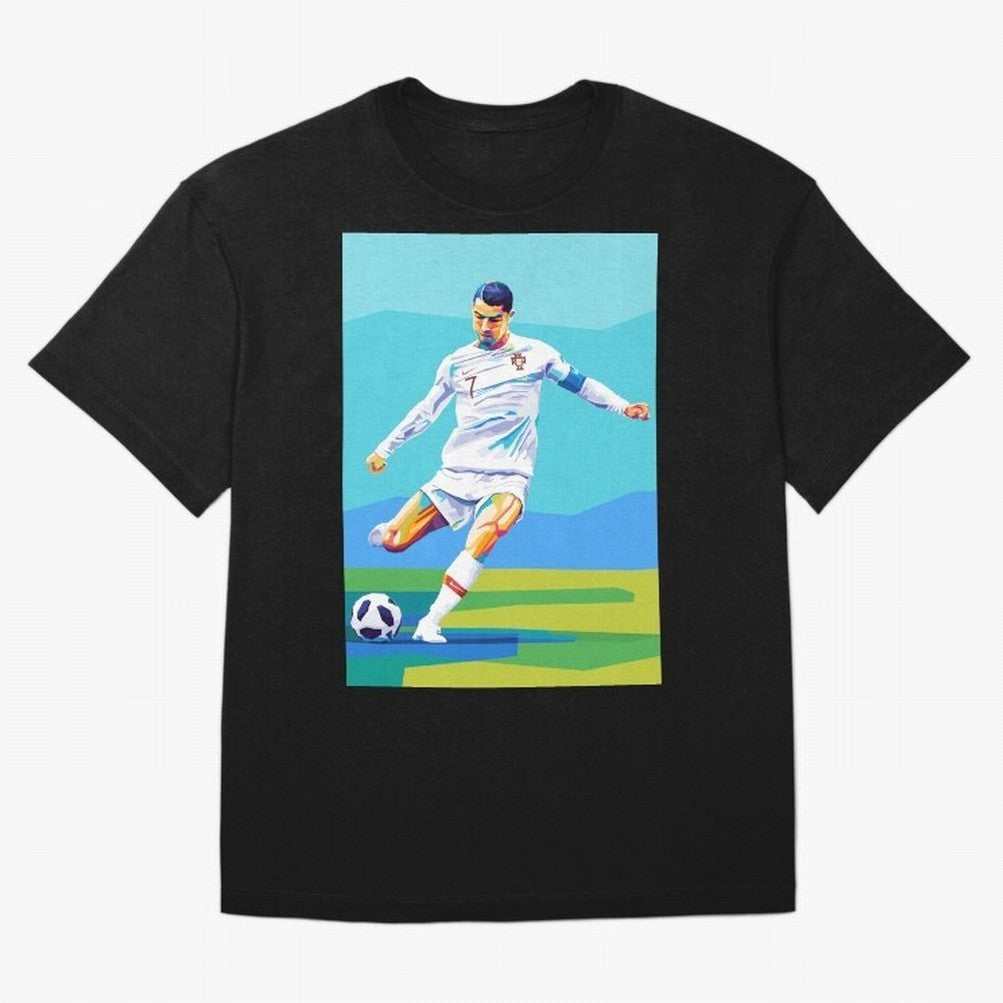 Cristiano Ronaldo Wpap Art Classic T-Shirt Support Your Favorite Stars during FIFA World Cup 2026 Spirit, Capturing England, Messi, CR7 and Mbappe, Retro Football Energy, Iconic Rivalries, Trophy Chase Drama and Stadium Atmosphere; Created for