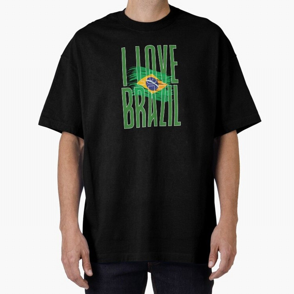 Art I Love BRAZIL Classic T-Shirt Carry the Colors and Pride of Match Day Hype around FIFA World Cup 2026 USA Canada Mexico, Haaland and Mbappe, France and Portugal, Worldwide Fan Energy, Dramatic Goals, Stadium Lights and Championship