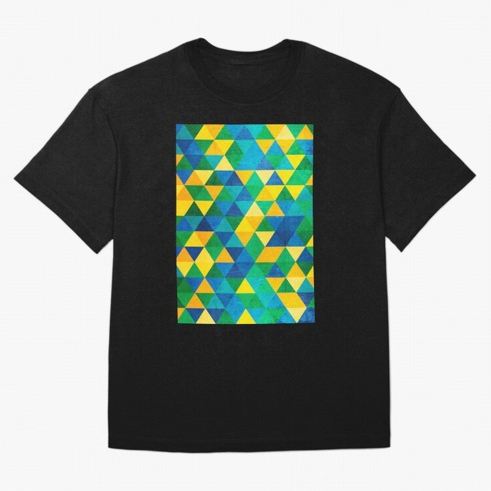 Geometric Brazil colors Classic T-Shirt Celebrate Unforgettable Nights in FIFA World Cup 2026 Spirit, Built around Argentina and Brazil, Neymar, Haaland and Cristiano Ronaldo, Tournament Hype, Historic Matchups, Family Viewing Parties and Global