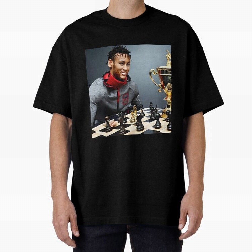 Mastermind: Neymar Playing Chess with the Championship Trophy Classic T-Shirt Make the Season About Global Football Passion for FIFA World Cup 2026 USA Canada Mexico, with Haaland, Spain and Netherlands, Game Day Rituals, Football Legends, Country