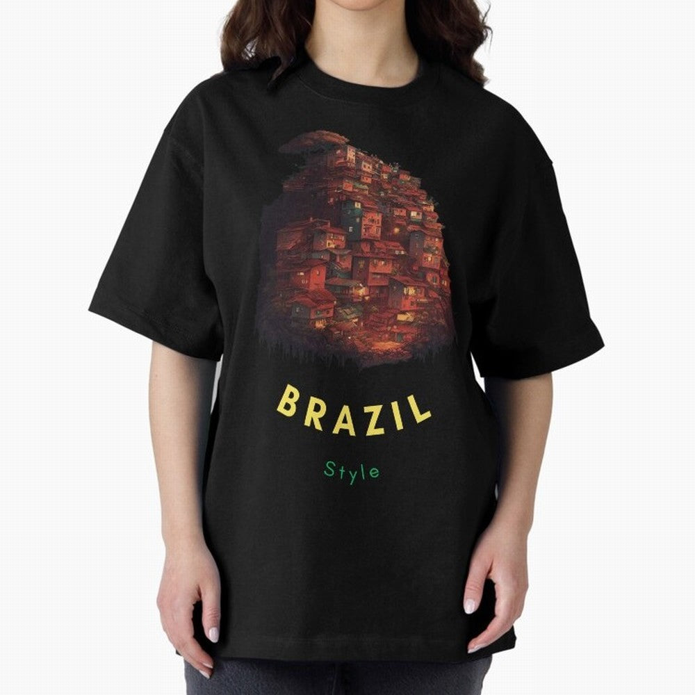 Brazil Style, Japanese Architecture Classic T-Shirt Represent Football Lovers during Global Football Passion for FIFA World Cup 2026 USA Canada Mexico, Centered on CR7 and Messi, Spain, Championship Spirit, Famous Goals, Roaring Crowds and