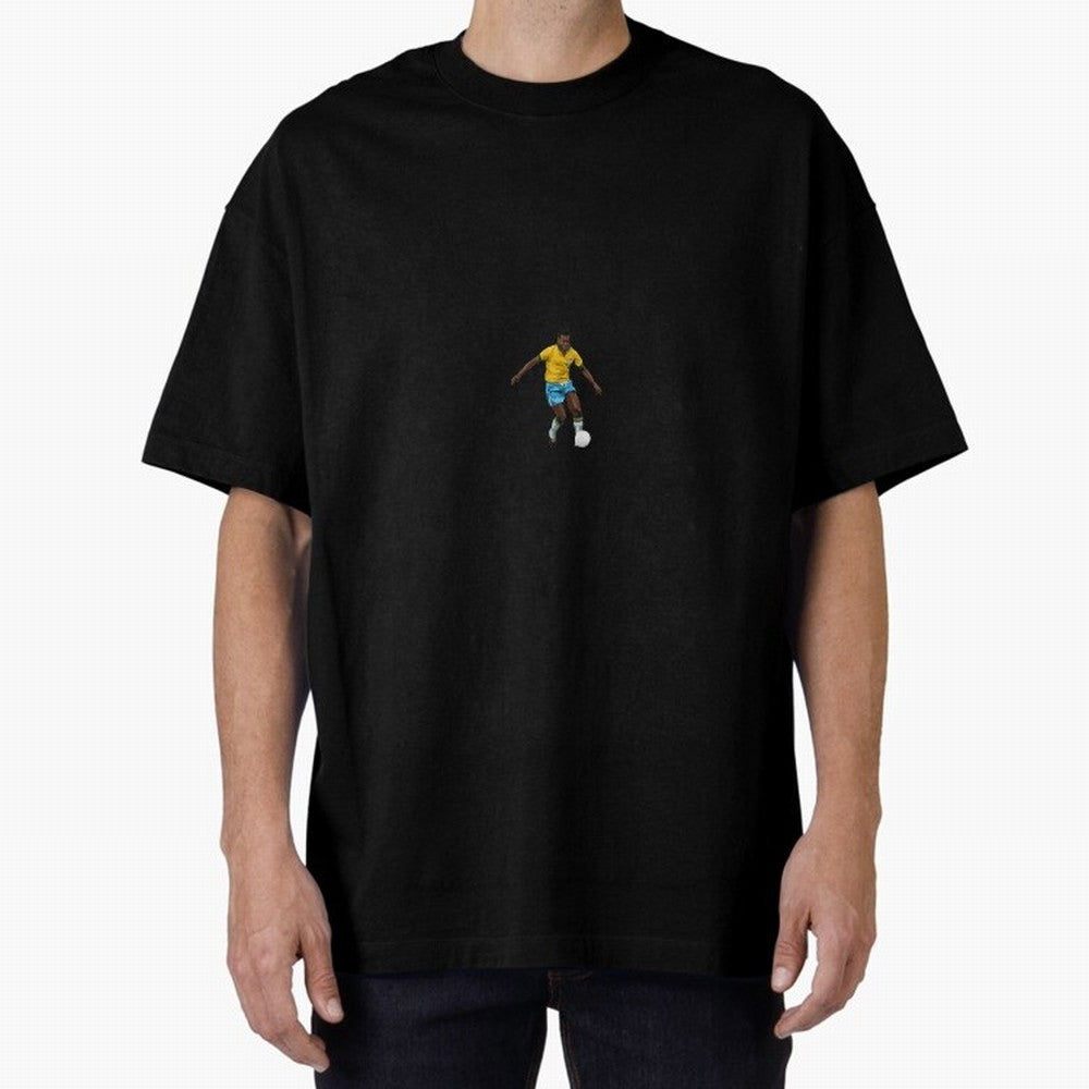 Pele Minimalist Oversized T-Shirt Celebrate Match Day Hype around FIFA World Cup 2026, Cristiano Ronaldo, Haaland and CR7, Brazil, Portugal and Argentina, Stadium Memories, Football Loyalty, International Chants and Championship Tradition; Ideal