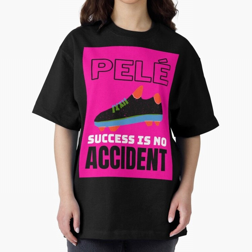 Pele Quote Success Is No Accident Graphic Classic T-Shirt Cheer for Global Football Passion for FIFA World Cup 2026, Centered on Neymar, Haaland and Cristiano Ronaldo, Argentina and Brazil, Match Day Excitement, Supporter Culture, Golden Goals and