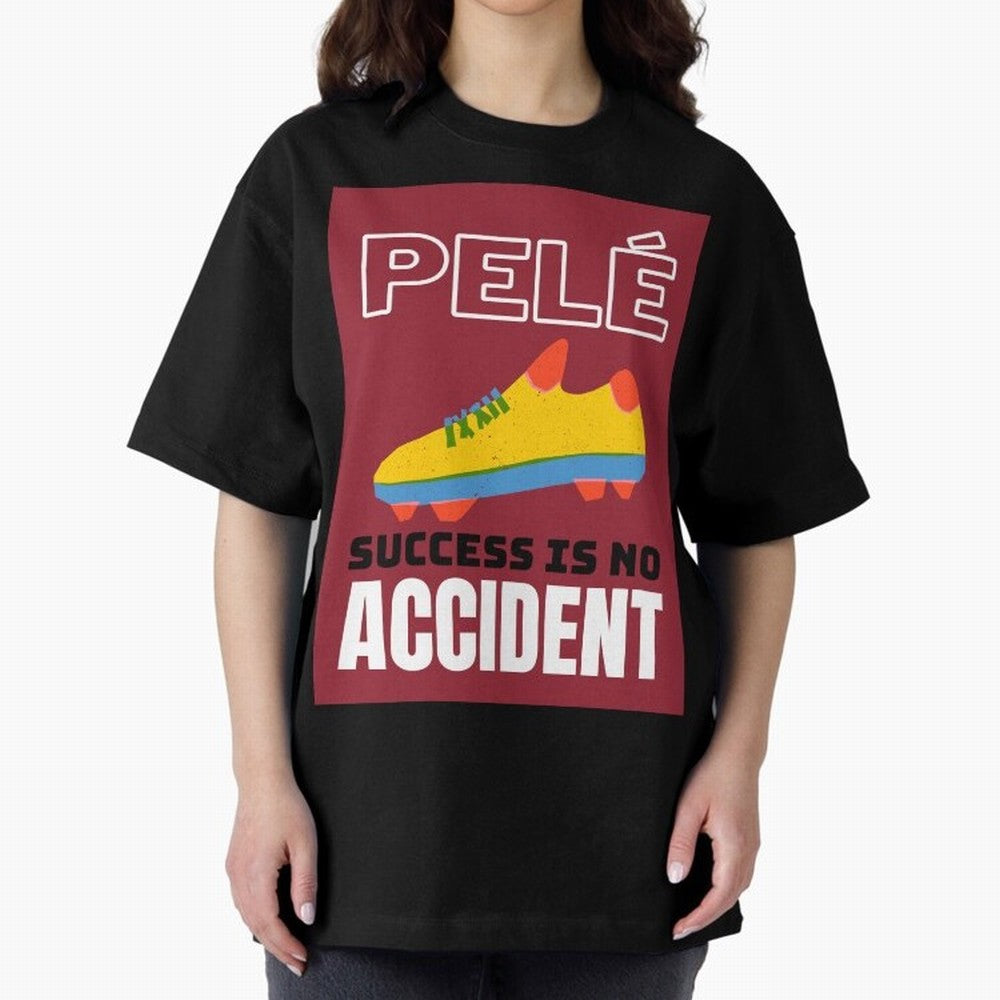 Pele Quote Success Is No Accident Graphic Classic T-Shirt Follow Every Goal of the FIFA World Cup 2026 Group Stage Journey through CR7 and Messi Highlights, Brazil, Portugal and Argentina Pride, Classic Soccer Heritage, Championship Pressure, Fan