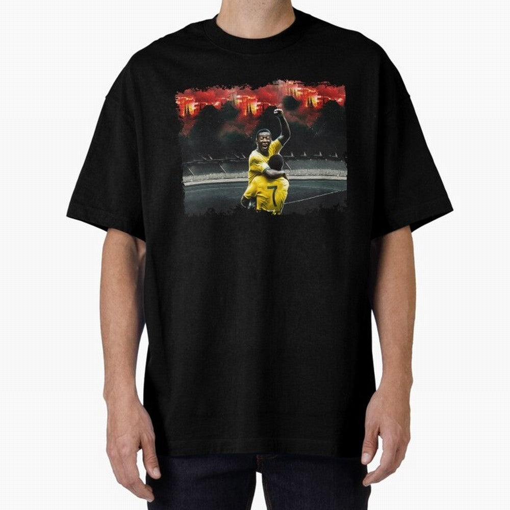 Pele 8K Classic T-Shirt Relive Legendary Nights from FIFA World Cup 2026 for Fans of Cristiano Ronaldo, Haaland and CR7 and Spain and Netherlands, Bringing Vintage Soccer Flavor, Modern Football Stars, National Flags and Final Night Emotion; Ideal