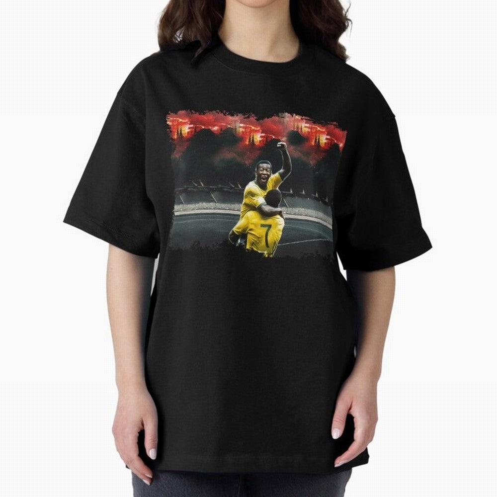 Pele 8K Classic T-Shirt Relive Legendary Nights from FIFA World Cup 2026 for Fans of Cristiano Ronaldo, Haaland and CR7 and Spain and Netherlands, Bringing Vintage Soccer Flavor, Modern Football Stars, National Flags and Final Night Emotion; Ideal