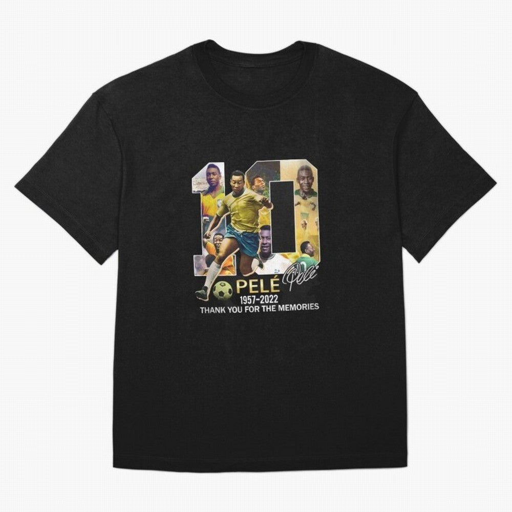Signed Pele Shirt Oversized T-Shirt Relive Legendary Nights from FIFA World Cup 2026 Spirit, Capturing England, Haaland, Match Day Excitement, Supporter Culture, Golden Goals and Global Football Passion; Ideal for Fans Who Follow Messi, Cristiano