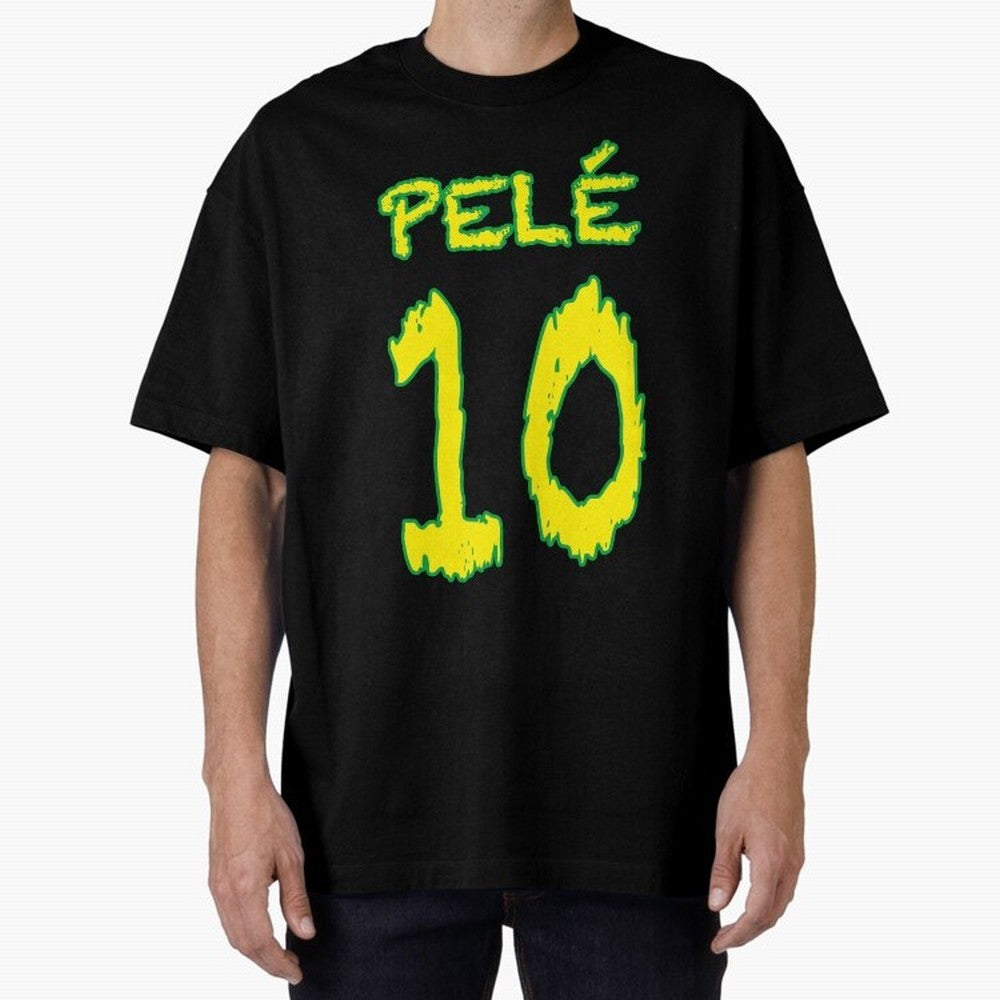 Pel¨¦ 10 Oversized T-Shirt Bring a Champion Mindset to FIFA World Cup 2026 Connected to Neymar, Haaland and Cristiano Ronaldo, Argentina and Brazil Energy, Supporter Pride, Iconic Celebrations, Legendary Names and Global Match Day Energy; Great for