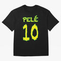Pel¨¦ 10 Oversized T-Shirt Bring a Champion Mindset to FIFA World Cup 2026 Connected to Neymar, Haaland and Cristiano Ronaldo, Argentina and Brazil Energy, Supporter Pride, Iconic Celebrations, Legendary Names and Global Match Day Energy; Great for