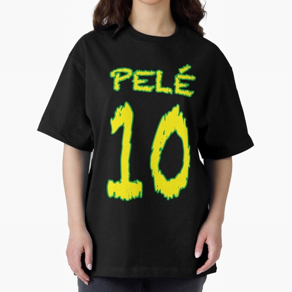 Pel¨¦ 10 Oversized T-Shirt Bring a Champion Mindset to FIFA World Cup 2026 Connected to Neymar, Haaland and Cristiano Ronaldo, Argentina and Brazil Energy, Supporter Pride, Iconic Celebrations, Legendary Names and Global Match Day Energy; Great for