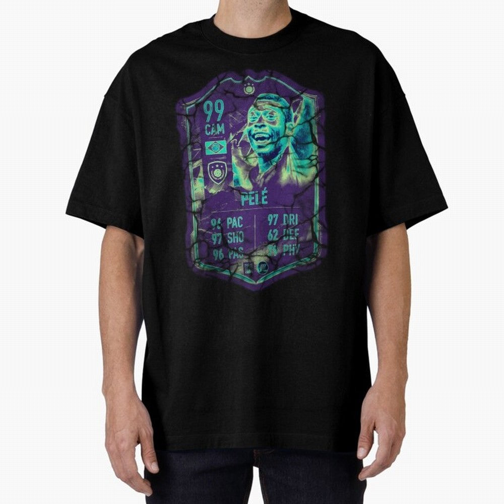Pele Oversized T-Shirt Treasure the FIFA World Cup 2026 USA Canada Mexico Journey through CR7 and Messi Highlights, Brazil Pride, Soccer Culture, Superstar Moments, National Team Dreams and Competitive Fire; Ideal for Fans Who Follow Messi,