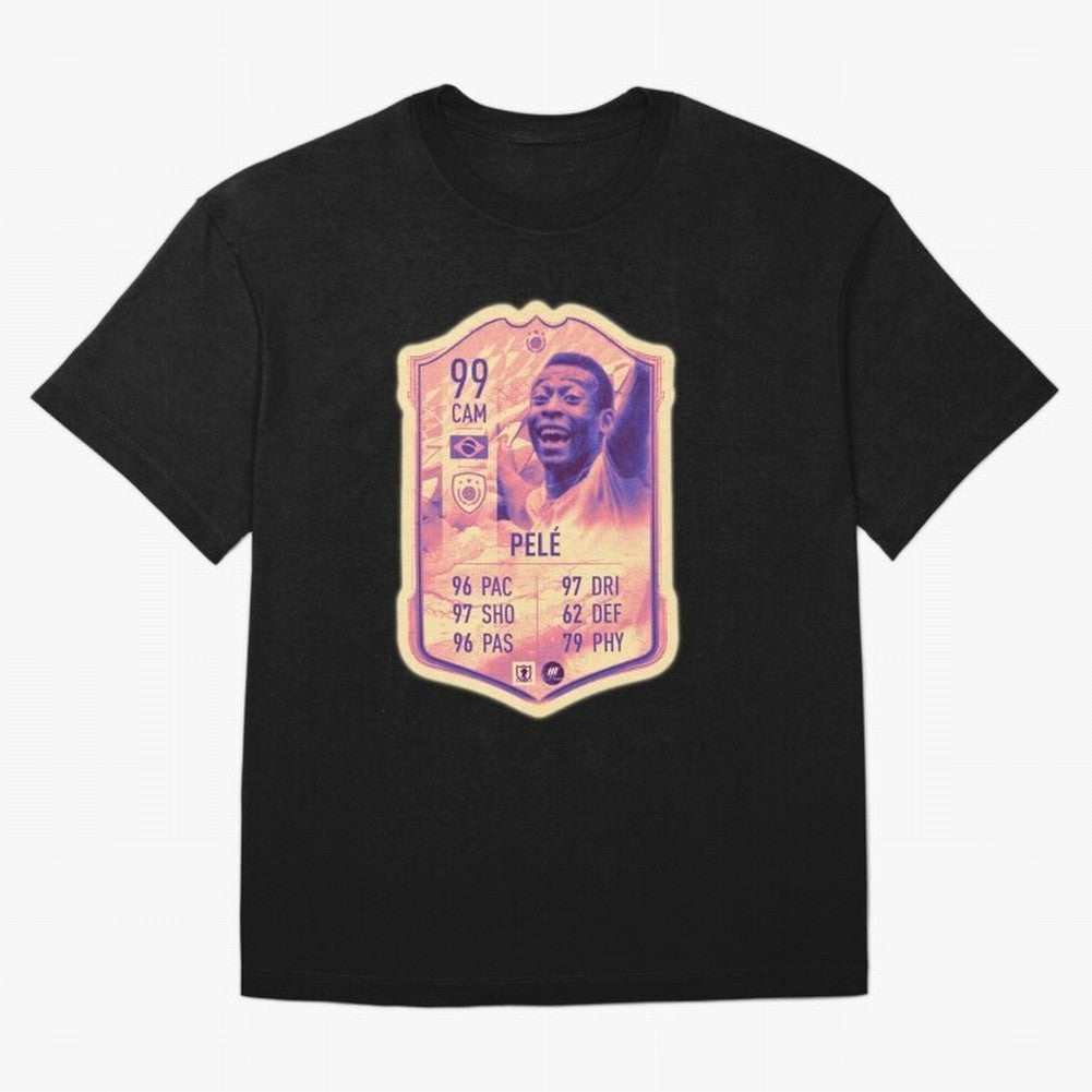 Pele Oversized T-Shirt Support Your Favorite Stars during Global Football Passion for FIFA World Cup 2026, Centered on Mbappe, Brazil, Portugal and Argentina, Global Supporter Spirit, Legendary Goals, National Colors and Tournament Celebration;