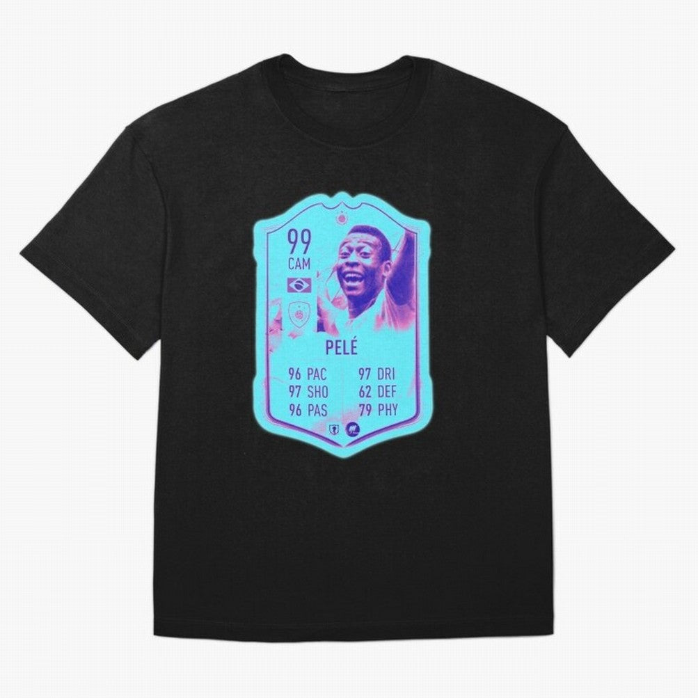 Pele Oversized T-Shirt Join the Global Buzz around Match Day Hype around FIFA World Cup 2026 USA Canada Mexico, Mbappe, Brazil, Portugal and Argentina, Vintage Soccer Flavor, Modern Football Stars, National Flags and Final Night Emotion; Created