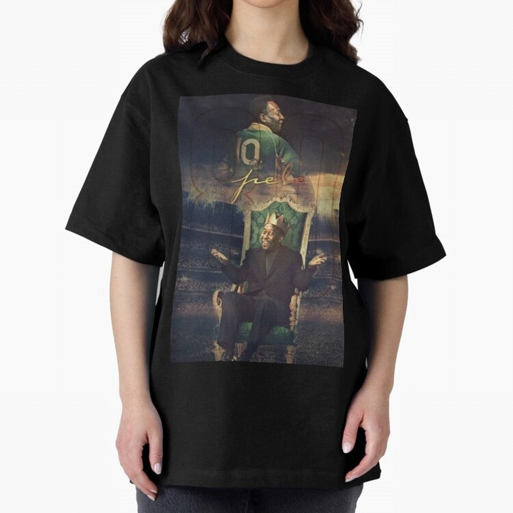 Pel¨¦ Pel¨¦ Pel¨¦ Pele Pele Pele Brazil Brazil Oversized T-Shirt Celebrate Unforgettable Nights in FIFA World Cup 2026 USA Canada Mexico for Fans of Neymar and France and Portugal, Bringing Sports Nostalgia, International Competition, Famous
