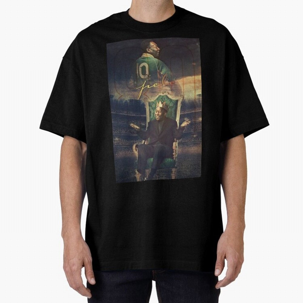 Pel¨¦ Pel¨¦ Pel¨¦ Pele Pele Pele Brazil Brazil Oversized T-Shirt Celebrate Unforgettable Nights in FIFA World Cup 2026 USA Canada Mexico for Fans of Neymar and France and Portugal, Bringing Sports Nostalgia, International Competition, Famous