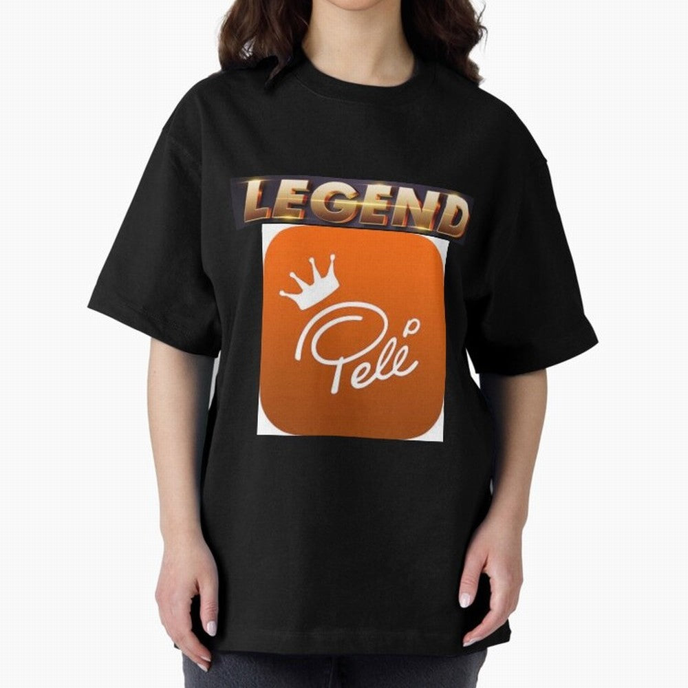 Signed Pele Shirt Oversized T-Shirt Cheer through Every Moment of Global Football Passion for FIFA World Cup 2026 USA Canada Mexico, Made for Haaland and Mbappe, Spain and Netherlands, Football Festival Excitement, Trophy Ambitions, Country