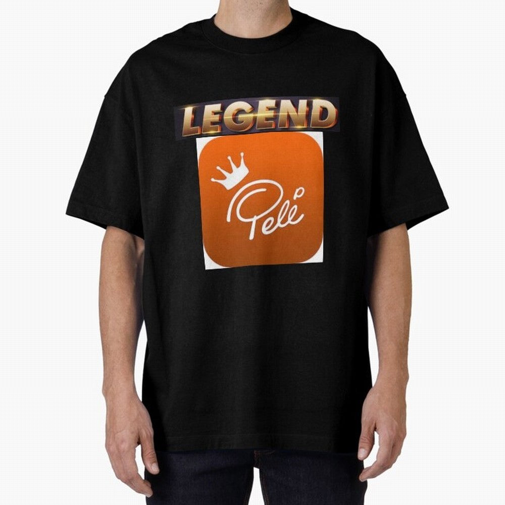 Signed Pele Shirt Oversized T-Shirt Cheer through Every Moment of Global Football Passion for FIFA World Cup 2026 USA Canada Mexico, Made for Haaland and Mbappe, Spain and Netherlands, Football Festival Excitement, Trophy Ambitions, Country
