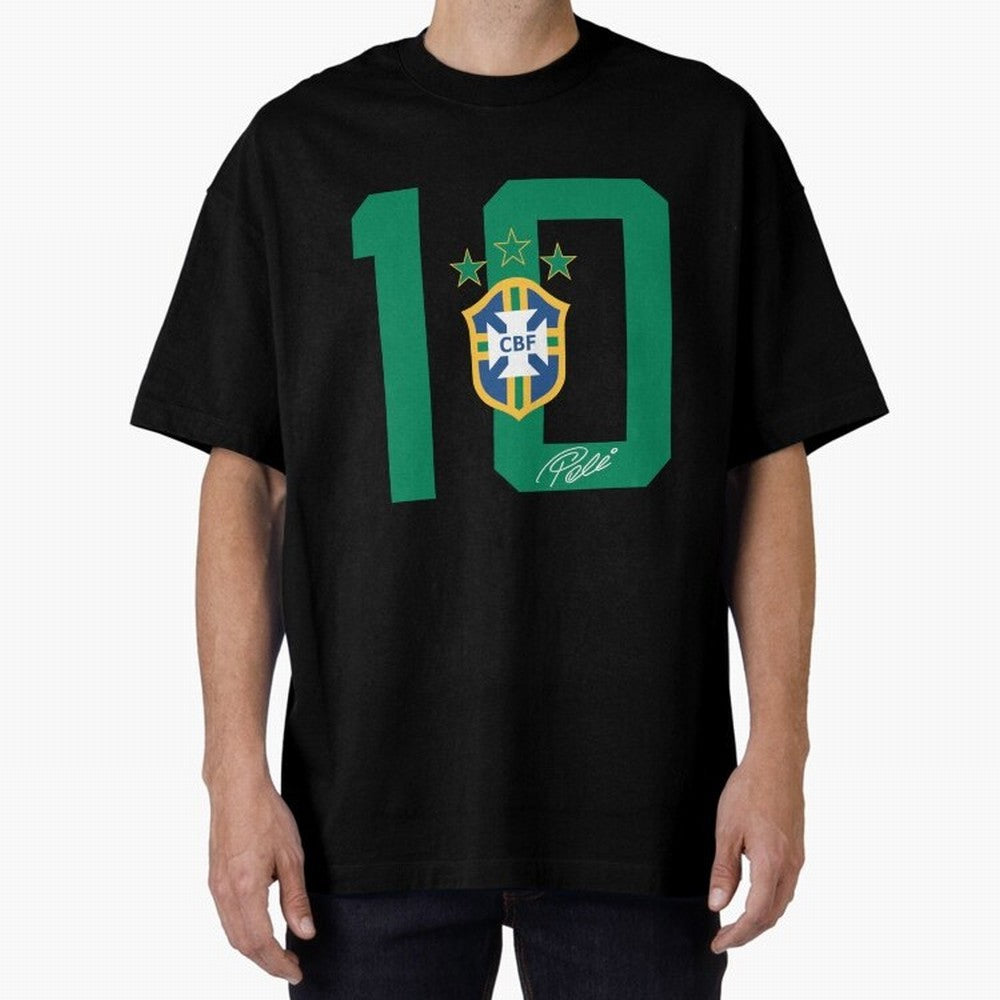 PELE 10 BR1 Classic T-Shirt Fuel Your Fan Pride for Match Day Hype around FIFA World Cup 2026, Mbappe, Spain and Netherlands, Football Festival Excitement, Trophy Ambitions, Country Rivalries and Star Player Buzz; Great for Supporters Who Love