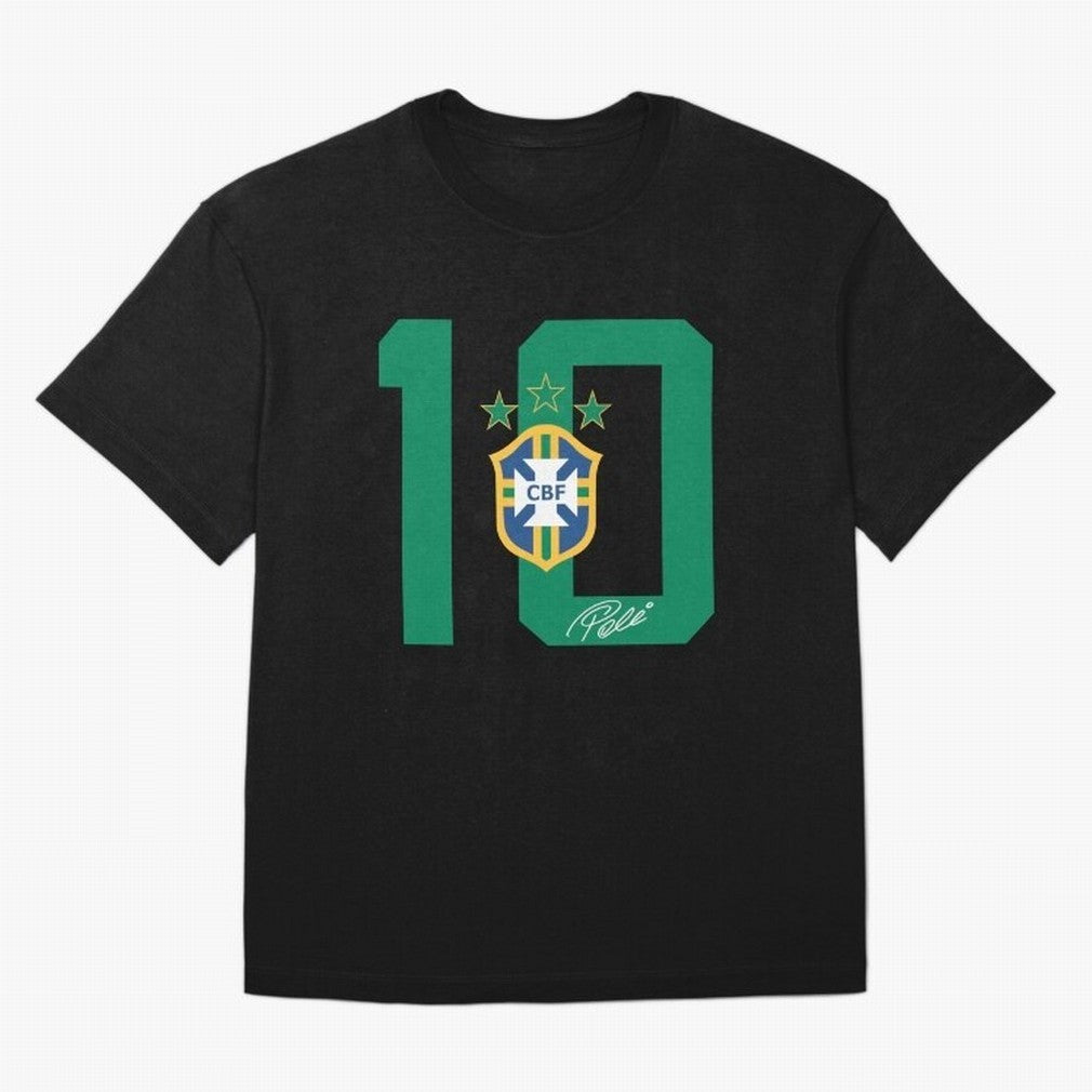 PELE 10 BR1 Classic T-Shirt Fuel Your Fan Pride for Match Day Hype around FIFA World Cup 2026, Mbappe, Spain and Netherlands, Football Festival Excitement, Trophy Ambitions, Country Rivalries and Star Player Buzz; Great for Supporters Who Love