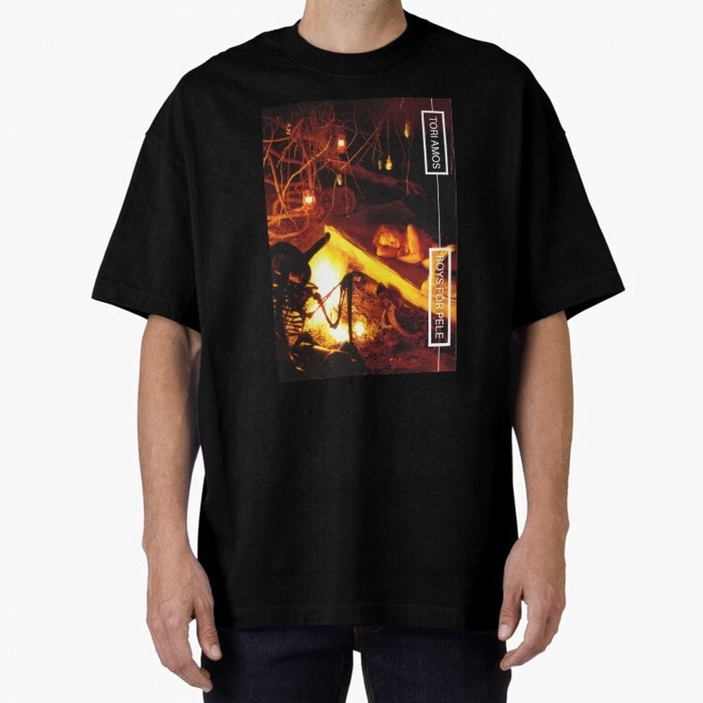 Tori Amos Boys For Pele Promo Alt Cover Album Art Fireside202 Oversized T-Shirt Represent FIFA World Cup 2026 Connected to Mbappe and Neymar, Argentina, France and Brazil Energy, Vintage Soccer Flavor, Modern Football Stars, National Flags and