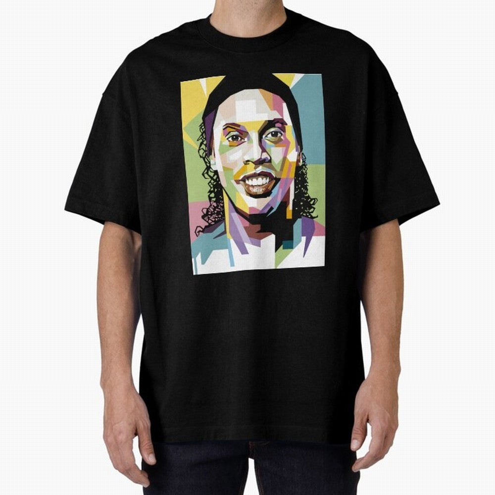 Ronaldinho Pop Art18 Classic T-Shirt Bring Match Day Fire to FIFA World Cup 2026 Group Stage Spirit, Highlighting England and Germany, Messi and Cristiano Ronaldo, Retro Football Energy, Iconic Rivalries, Trophy Chase Drama and Stadium Atmosphere;