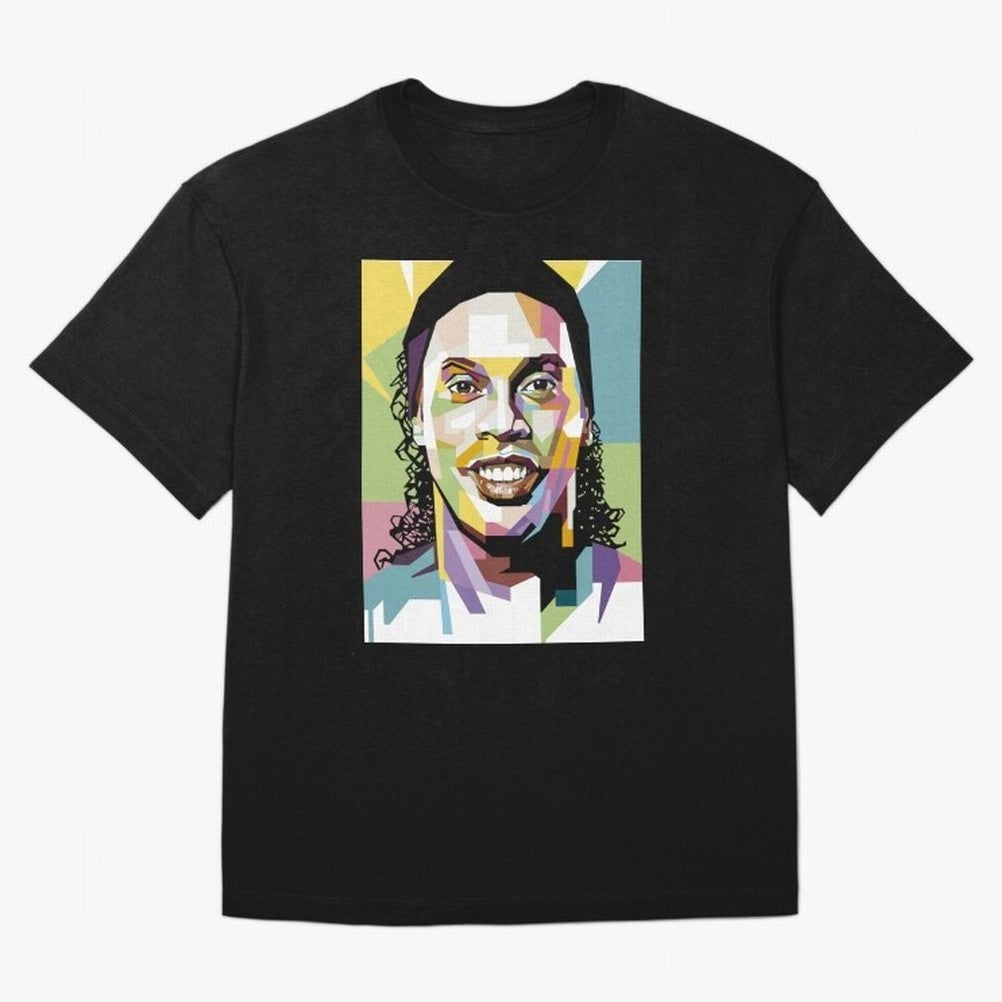 Ronaldinho Pop Art18 Classic T-Shirt Bring Match Day Fire to FIFA World Cup 2026 Group Stage Spirit, Highlighting England and Germany, Messi and Cristiano Ronaldo, Retro Football Energy, Iconic Rivalries, Trophy Chase Drama and Stadium Atmosphere;