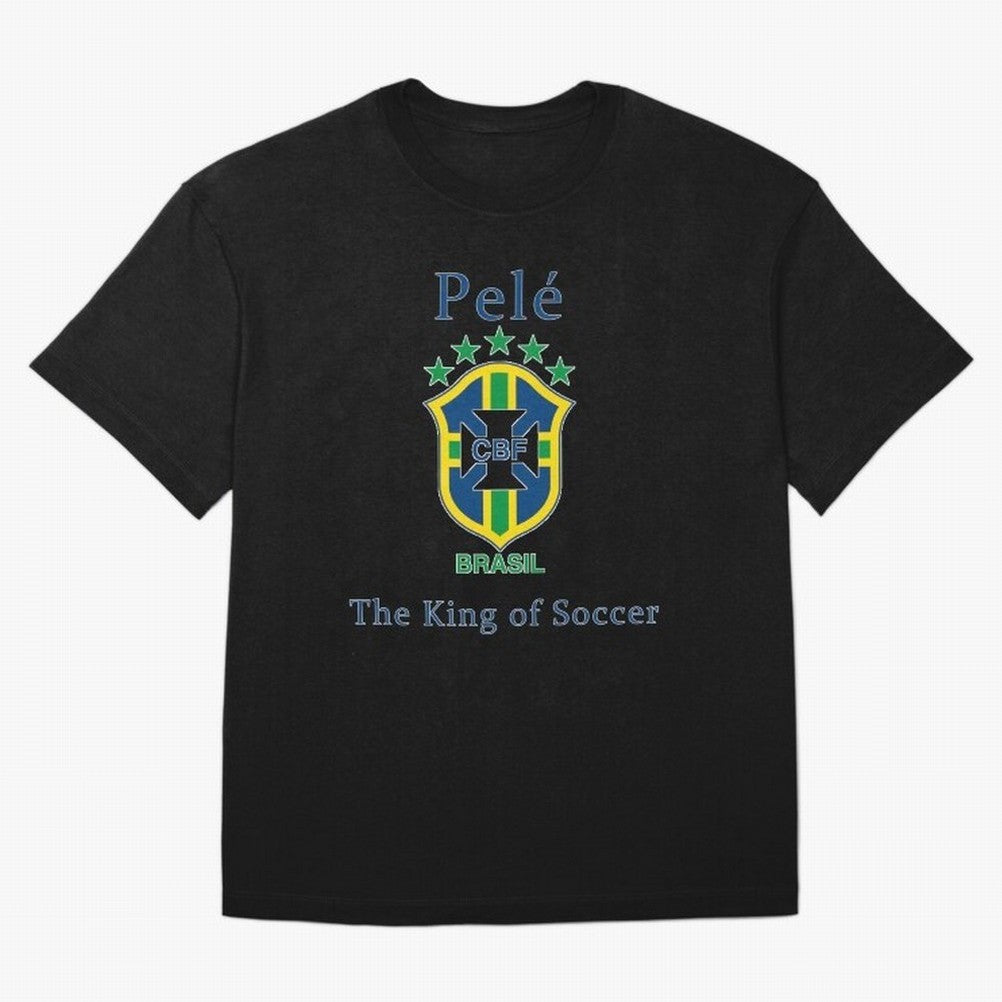 Pele king of soccer Essential T-Shirt Honor Football Greatness during Global Football Passion for FIFA World Cup 2026 Group Stage, Capturing Haaland, Brazil, Sports Nostalgia, International Competition, Famous Players and Unforgettable Victories;