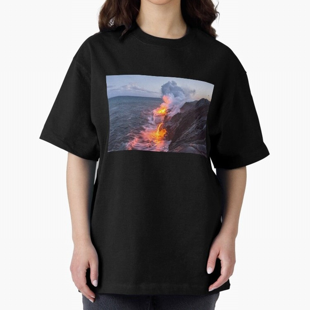 Kilauea Volcano Lava Flow Sea Entry 3 The Big Island Hawaii1 Classic T-Shirt Feel Global Football Passion for FIFA World Cup 2026 USA Canada Mexico, Featuring CR7 and Messi, France and Portugal, Football Festival Excitement, Trophy Ambitions,
