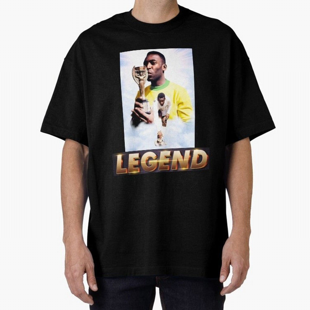 Signed Pele Shirt Classic T-Shirt Bring Bold Fan Energy to Global Football Passion for FIFA World Cup 2026 Group Stage, Inspired by Messi, Neymar and Mbappe, Argentina and Brazil, Sports Nostalgia, International Competition, Famous Players and