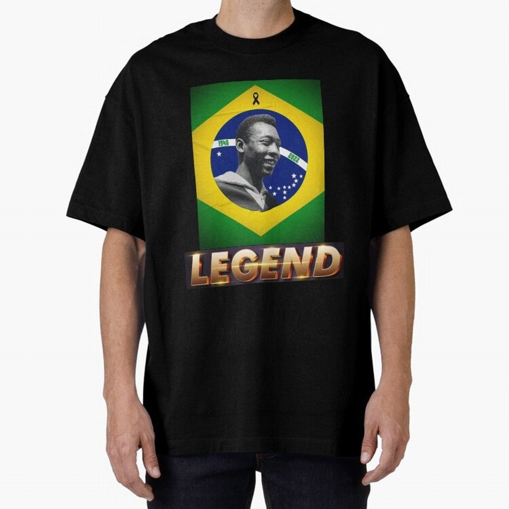 Signed Pele Shirt Classic T-Shirt Make Your Look Match Global Football Passion for FIFA World Cup 2026, Featuring Neymar, Haaland and Cristiano Ronaldo, England, Vintage Soccer Flavor, Modern Football Stars, National Flags and Final Night Emotion;