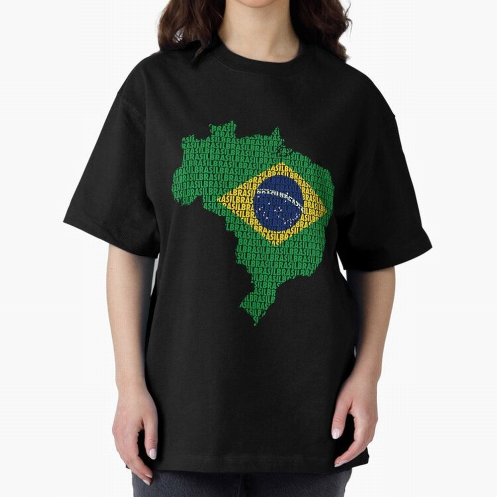 Map of Brazil (Brasil) Classic T-Shirt Celebrate Fan Culture around FIFA World Cup 2026 USA Canada Mexico Spirit, Celebrating Argentina, France and Brazil, Messi, CR7 and Mbappe, Classic Soccer Heritage, Championship Pressure, Fan Loyalty and
