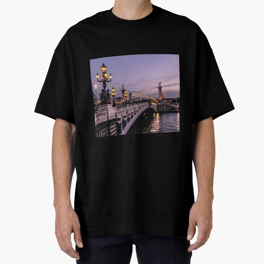 Paris view bridge Premium T-Shirt Feel International Energy from Global Football Passion for FIFA World Cup 2026, Inspired by Neymar, Brazil, Portugal and Argentina, Football Festival Excitement, Trophy Ambitions, Country Rivalries and Star Player