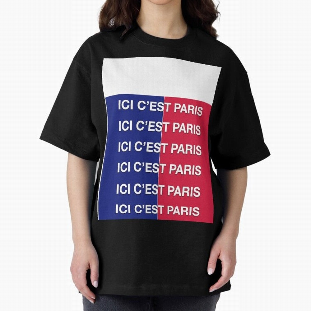 ICI C'EST PARIS Graphic T-Shirt Bring Match Day Fire to the FIFA World Cup 2026 Group Stage Journey through Mbappe Highlights, Netherlands Pride, Classic Soccer Heritage, Championship Pressure, Fan Loyalty and International Pride; Ideal for Fans