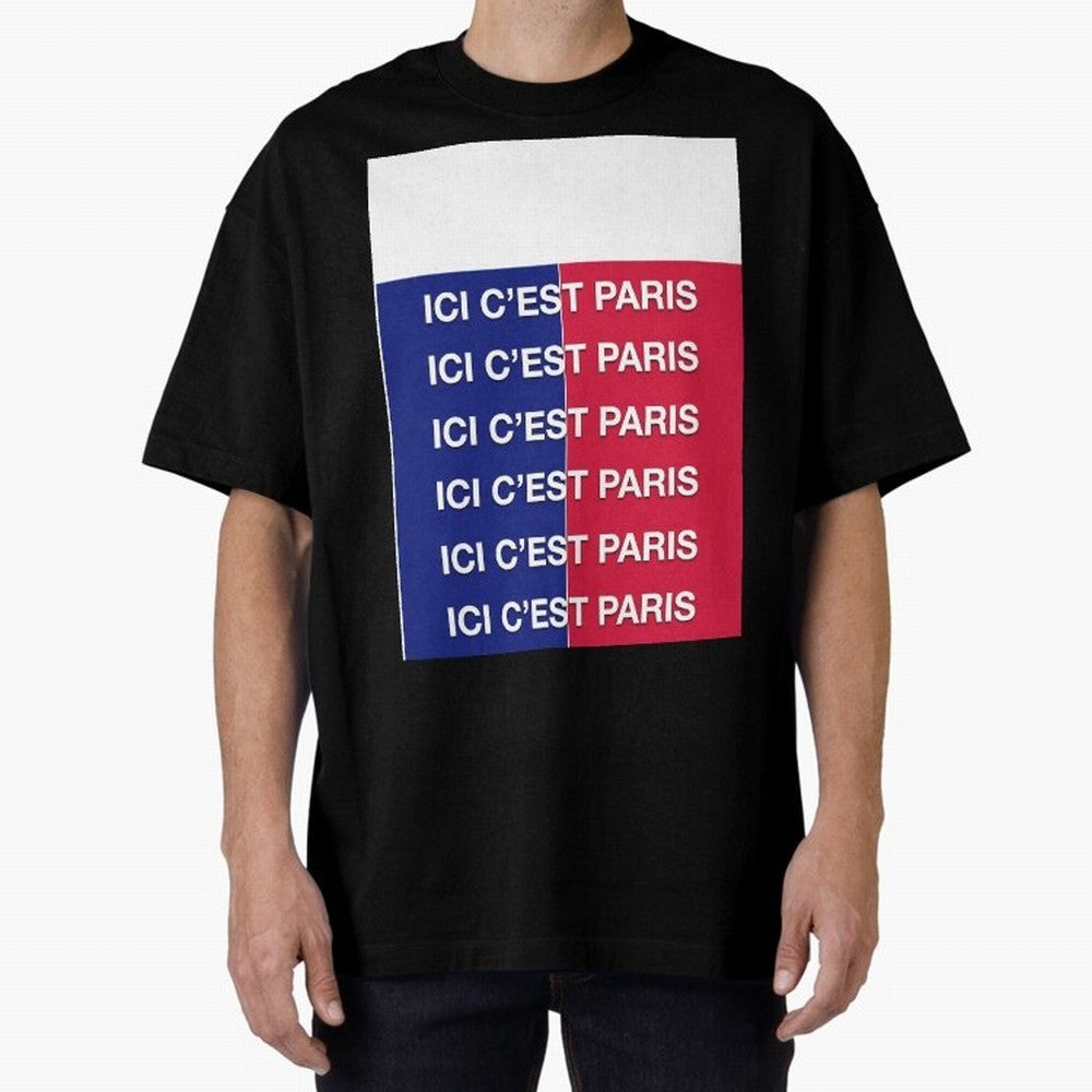 ICI C'EST PARIS Graphic T-Shirt Bring Match Day Fire to the FIFA World Cup 2026 Group Stage Journey through Mbappe Highlights, Netherlands Pride, Classic Soccer Heritage, Championship Pressure, Fan Loyalty and International Pride; Ideal for Fans