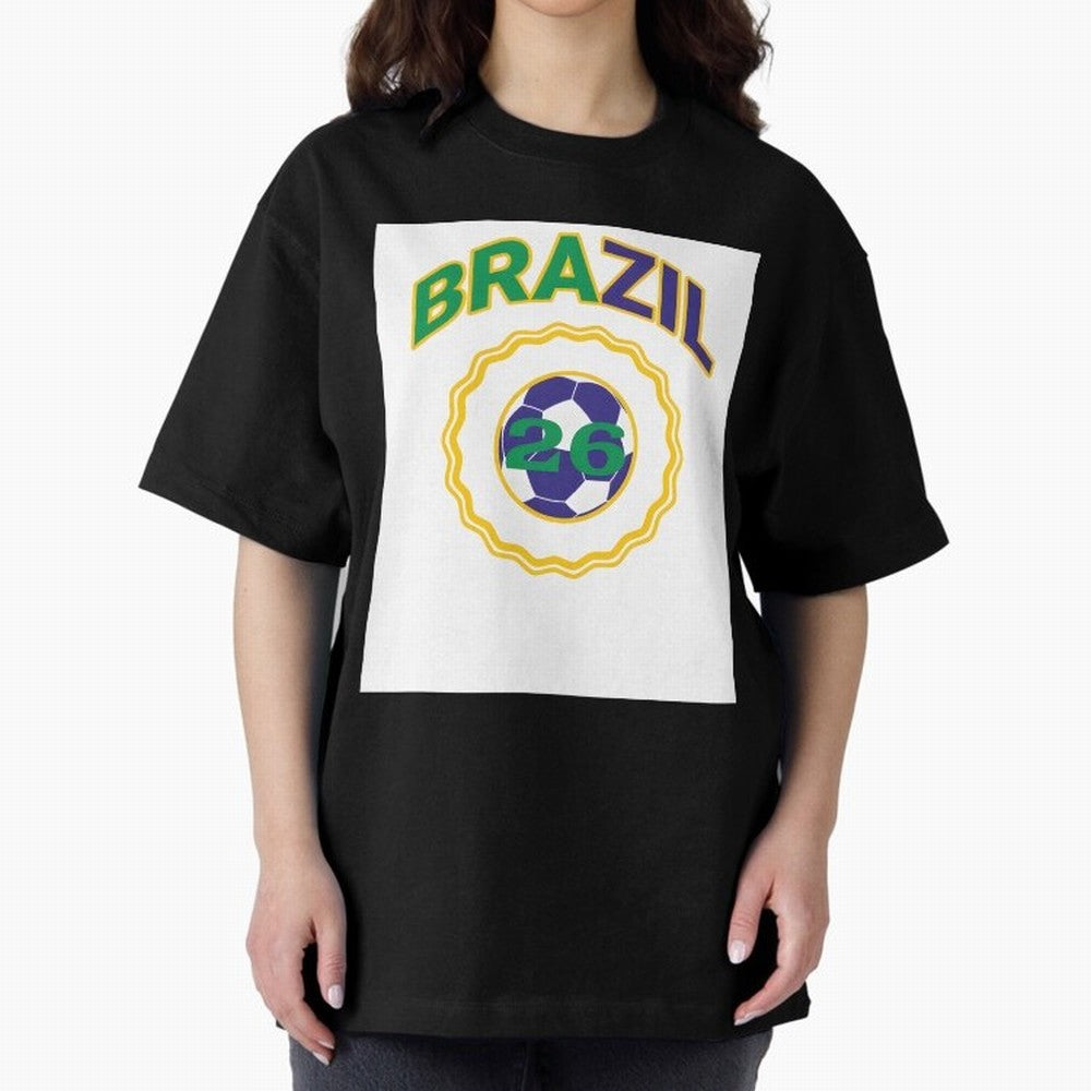 brazil 2026 world cup soccer badge Premium T-Shirt Support the FIFA World Cup 2026 Journey through Haaland and Mbappe Highlights, France and Portugal Pride, Supporter Pride, Iconic Celebrations, Legendary Names and Global Match Day Energy; Made for