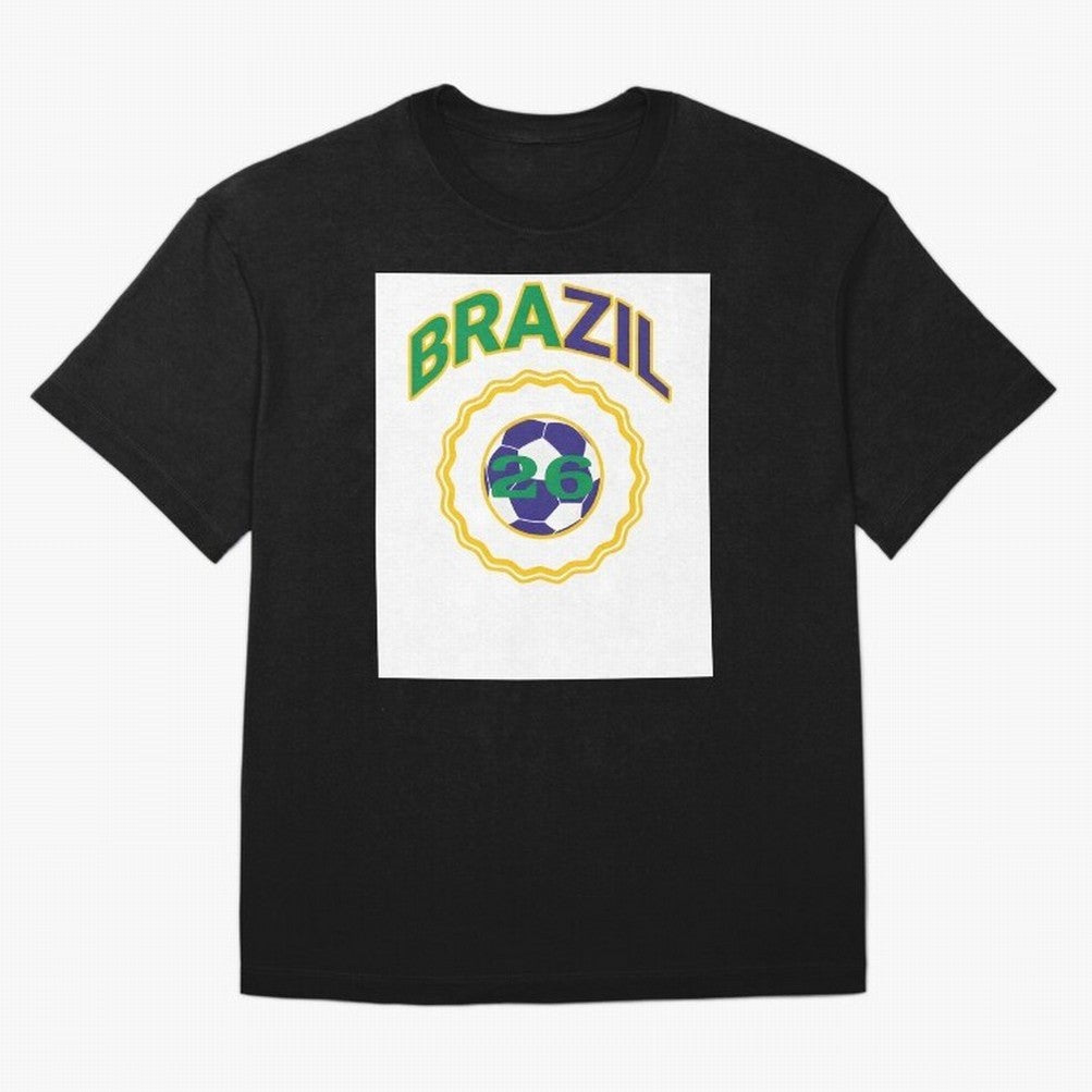 brazil 2026 world cup soccer badge Premium T-Shirt Support the FIFA World Cup 2026 Journey through Haaland and Mbappe Highlights, France and Portugal Pride, Supporter Pride, Iconic Celebrations, Legendary Names and Global Match Day Energy; Made for